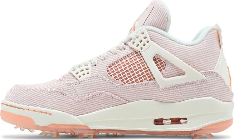 Air Jordan 4 Golf NRG Seersucker Cleats, Pink