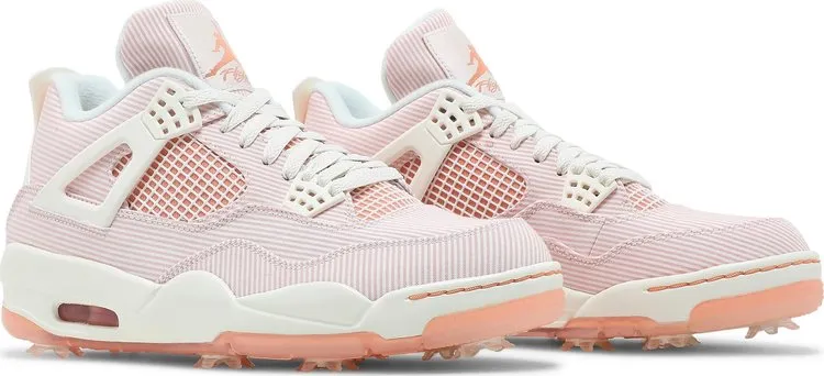Air Jordan 4 Golf NRG Seersucker Cleats, Pink