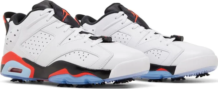 Air Jordan 6 Retro Low Golf White Infrared Cleats