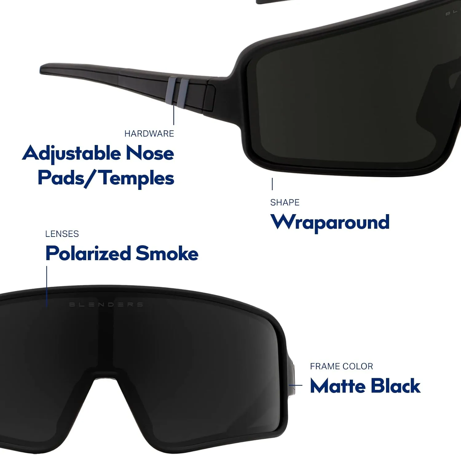 Blenders Eyewear Eclipse ?C Polarized Sunglasses ?C Wrap-Around Lens ?C 100% UV Protection ?C For Men & Women