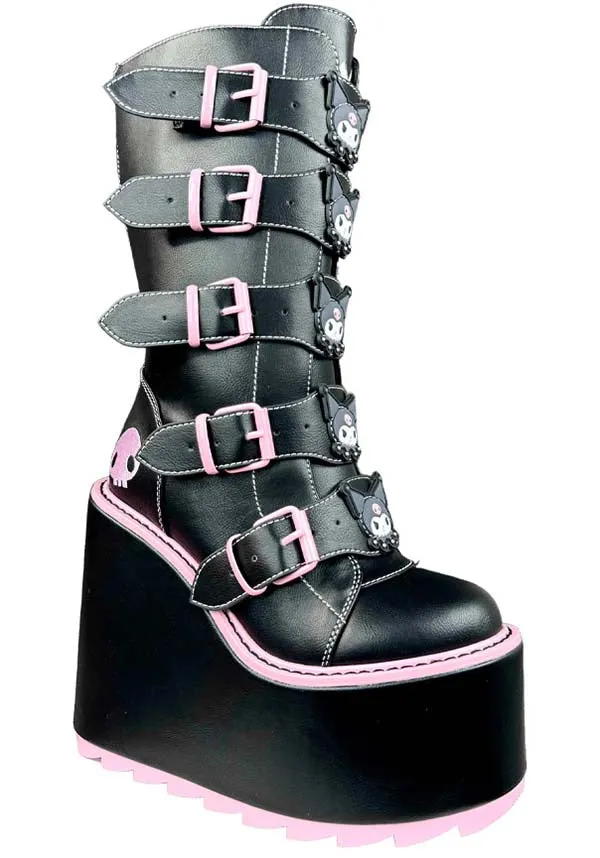 Dune Kuromi [Black] | PLATFORM BOOTS [PREORDER]