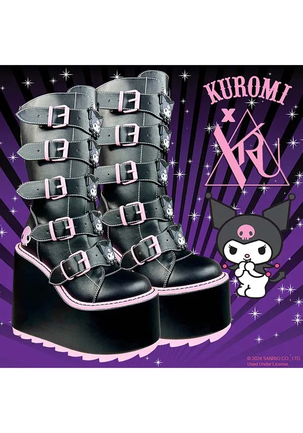 Dune Kuromi [Black] | PLATFORM BOOTS [PREORDER]