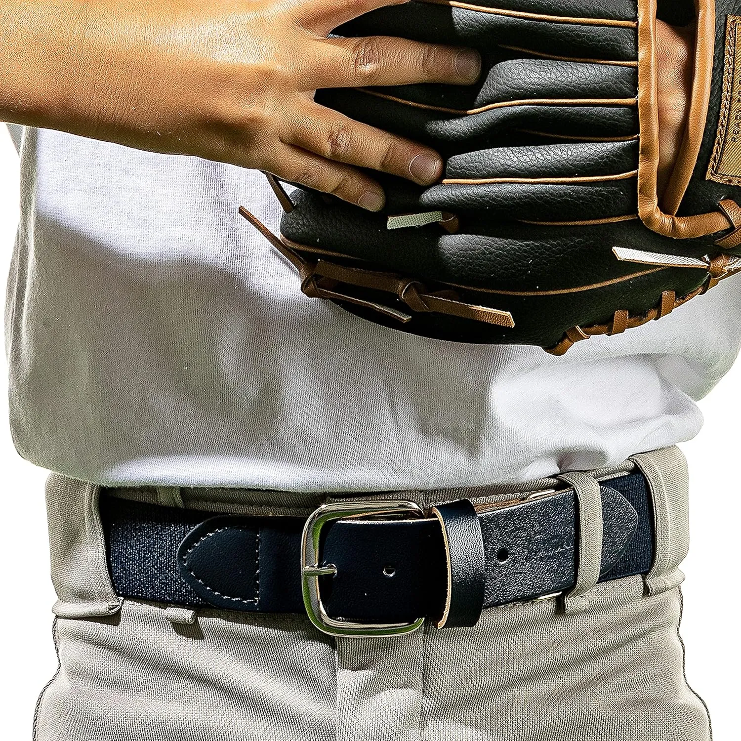 Franklin Sports Baseball Belt - Teeball, Baseball   Softball Belt - Boys   Girls   Adult - Adjustable for Pants - 22" to 48"