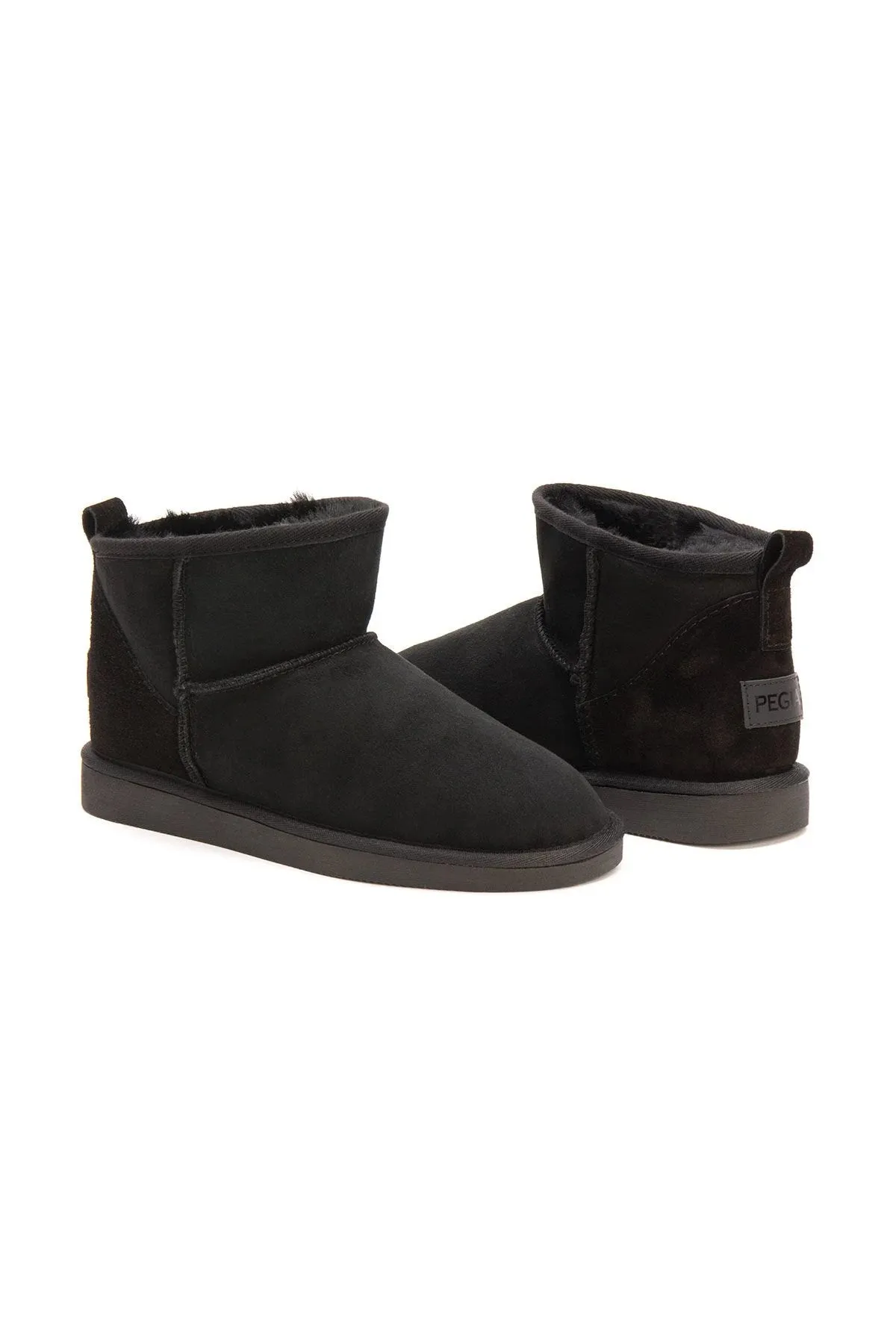 Genuine Sheepskin Women's Mini Boots 191130 Black