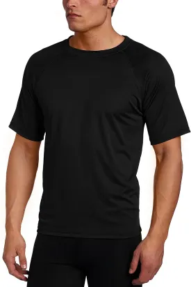 Kanu Surf Men's Short Sleeve UPF 50 Swim Shirt Rash Guard Sun Shirt (Regular & Extended Sizes)