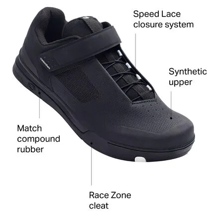 Mallet Speedlace Crank Brothers Mountain Bike Shoes Black/White
