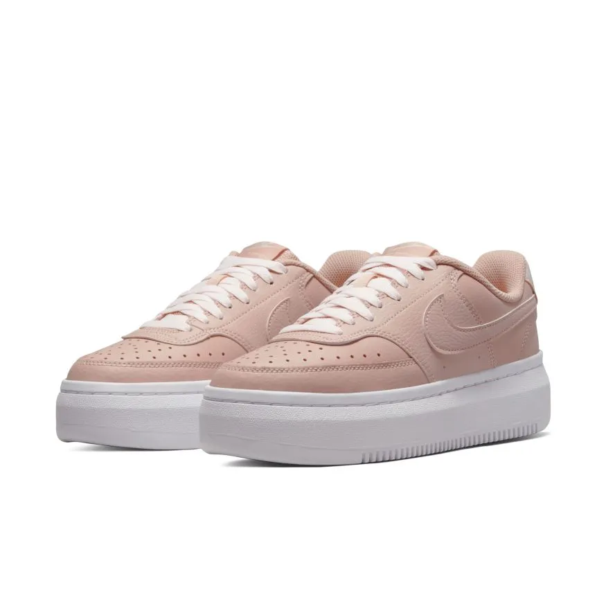 NIKE WOMEN'S COURT VISION ALTA PINK PLATFORM SHOES