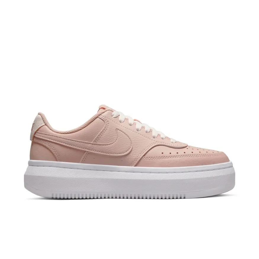 NIKE WOMEN'S COURT VISION ALTA PINK PLATFORM SHOES