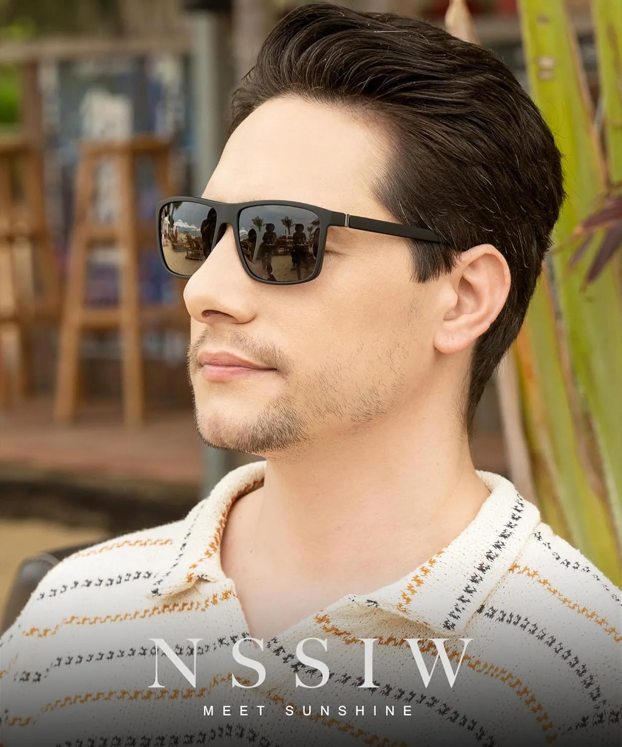 NSSIW Sunglasses Men Polarized Mens-Sunglasses: Classic Sun Glasses with UV400 Protection for Driving Fishing Golf 3 Packs