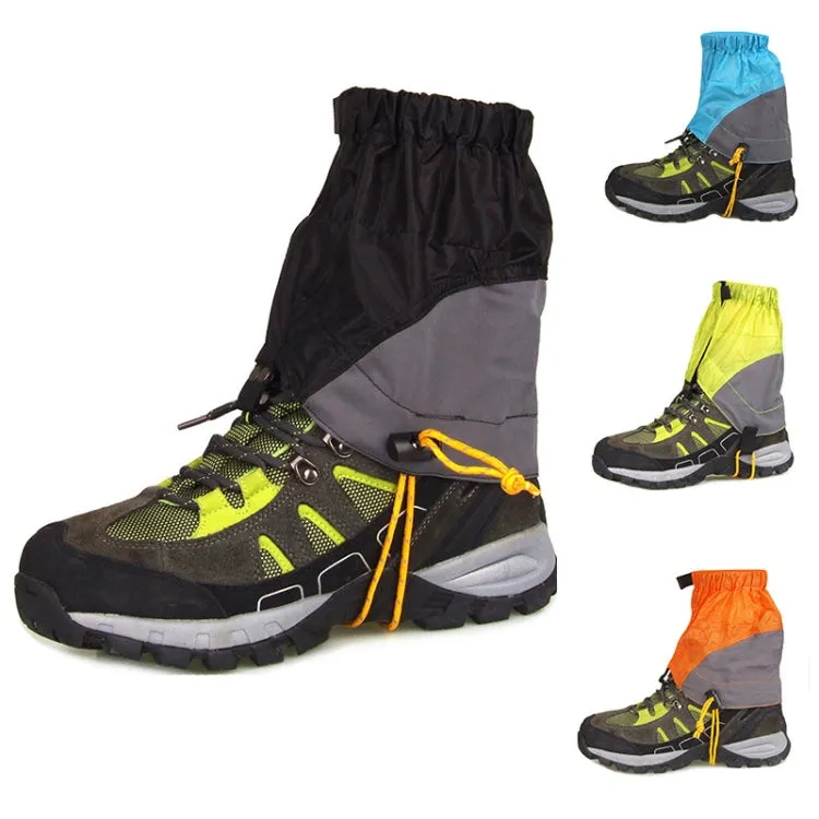 Outdoor Dust-Proof and Dirt-Proof Foot Cover Lightweight Silicone-Coated Nylon Waterproof Snow Cover(Orange)