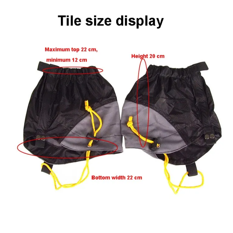 Outdoor Dust-Proof and Dirt-Proof Foot Cover Lightweight Silicone-Coated Nylon Waterproof Snow Cover(Orange)
