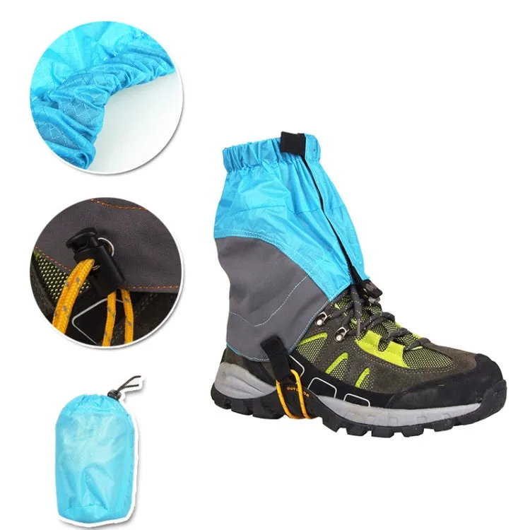 Outdoor Dust-Proof and Dirt-Proof Foot Cover Lightweight Silicone-Coated Nylon Waterproof Snow Cover(Orange)