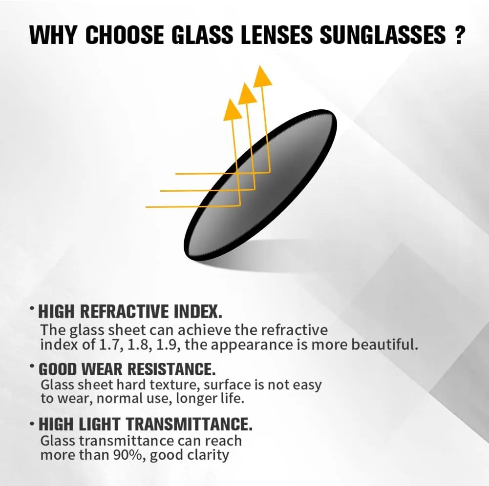 Pro Acme Double Bridge Round Sunglasses for Women Men 100% Real Glass Lens Retro UV400 Protection Retro Circle Sun Glasses