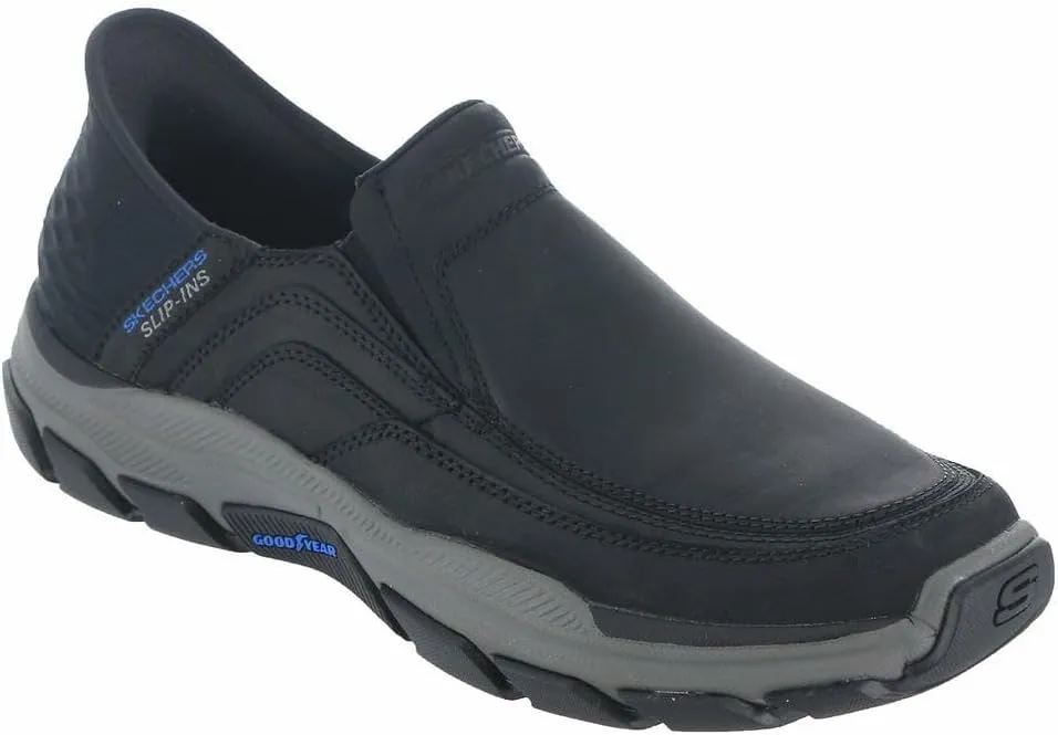 Skechers USA Men's Respected-Elgin 204810 Moc Toe Leather Slip-Ins, 24.0 cm