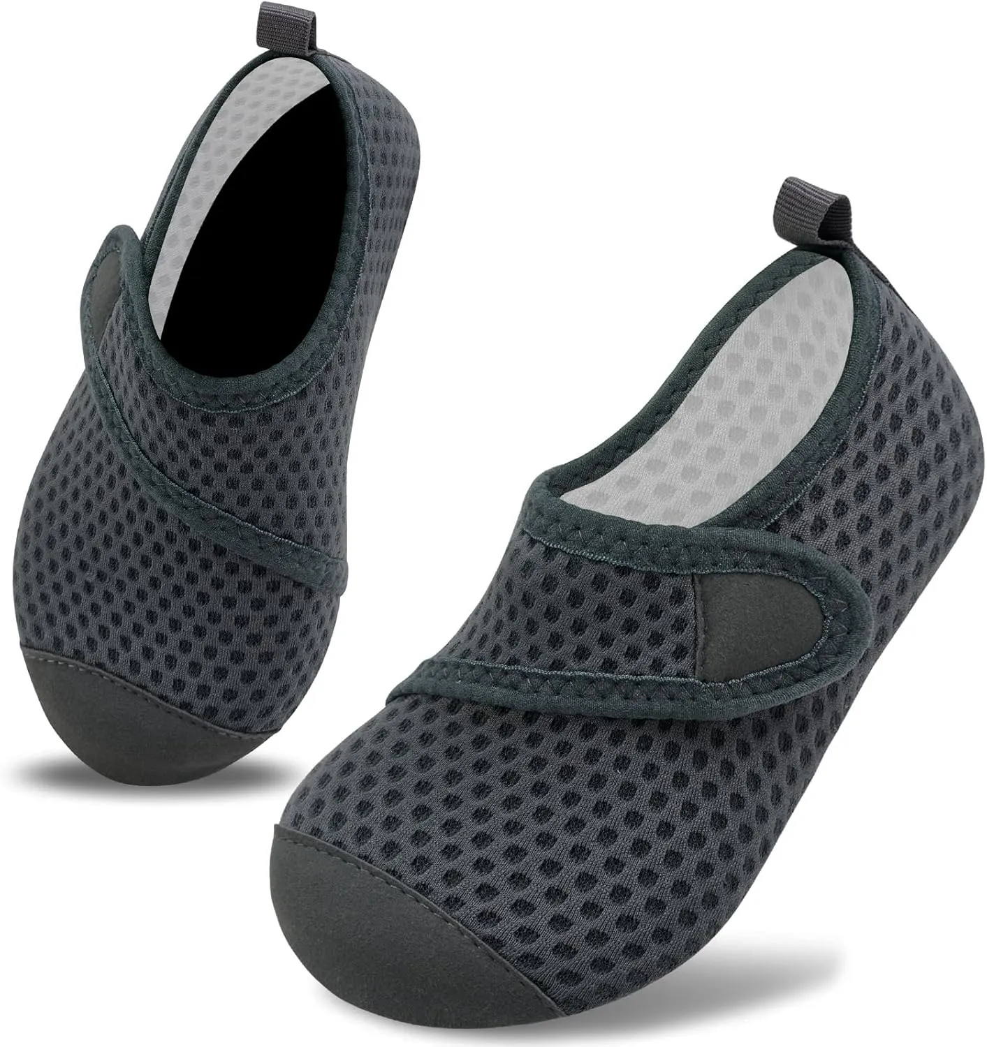 VIFUUR Kids Water Shoes Boys Girls Barefoot Water Sports Socks Hook&Loop Beach Shoes Quick Dry Aqua Socks Swim Walking Outdoor Sports for Toddler