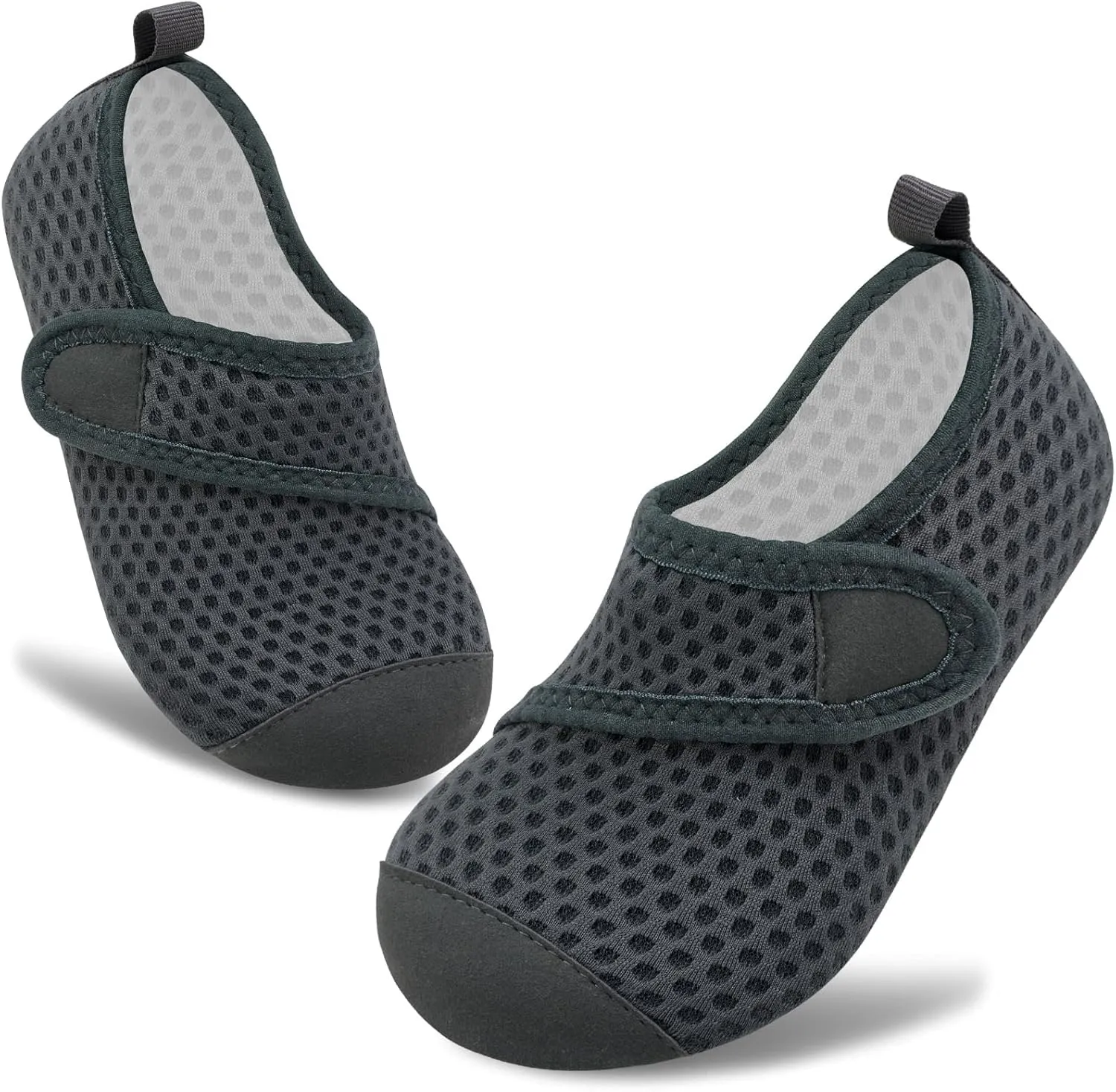 VIFUUR Kids Water Shoes Boys Girls Barefoot Water Sports Socks Hook&Loop Beach Shoes Quick Dry Aqua Socks Swim Walking Outdoor Sports for Toddler